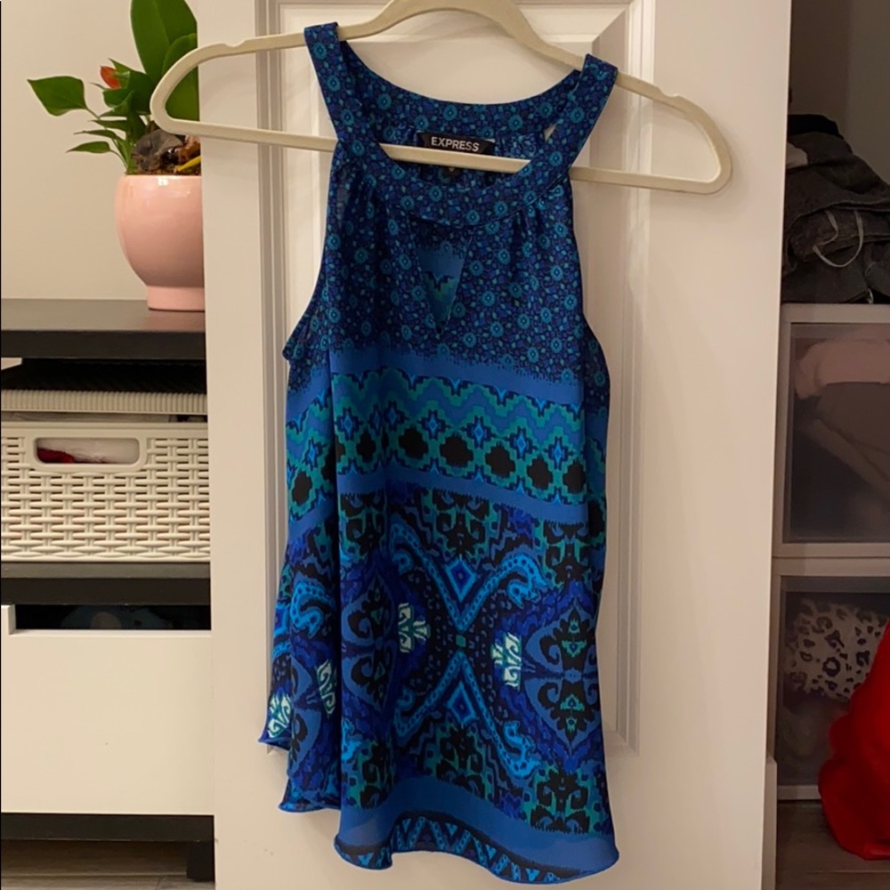 Express blue tank top pattern